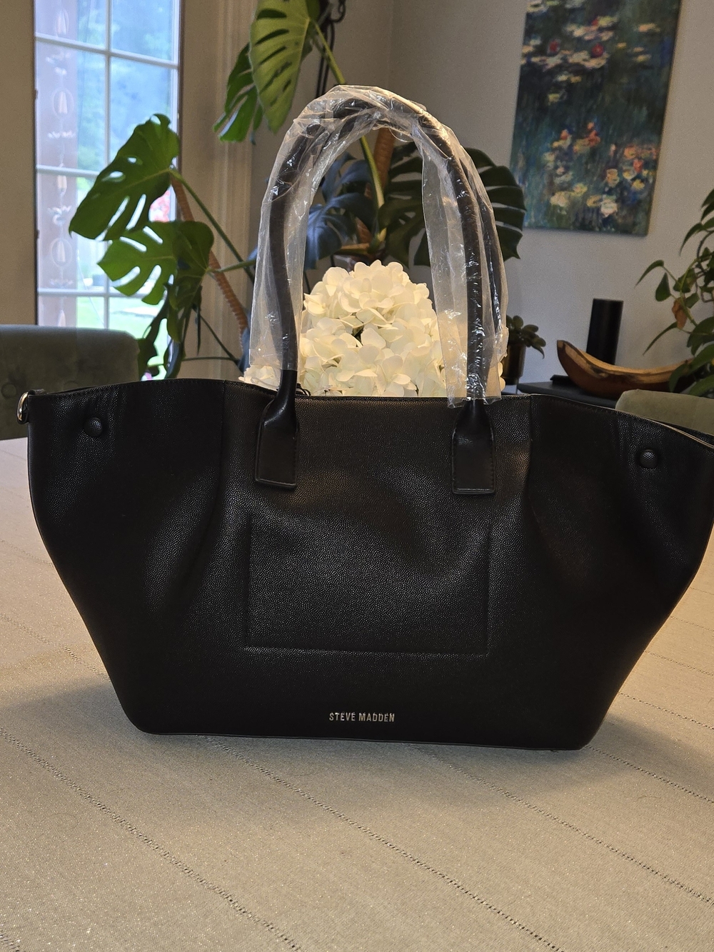 NWT Steve Madden Black Tote Bag - Sleek Everyday Carry